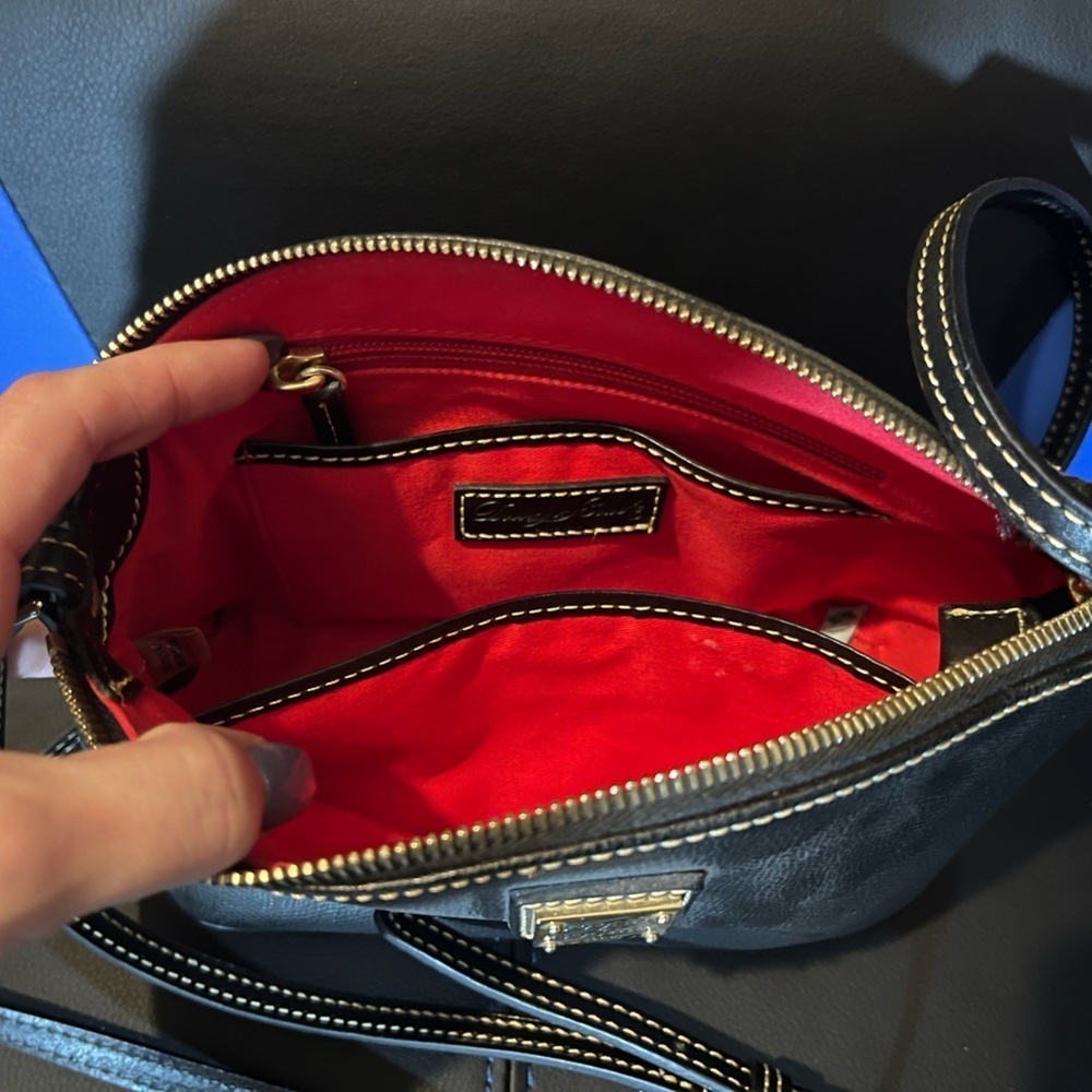 Saffiano Crossbody Pouchette - Picture 2 of 4
